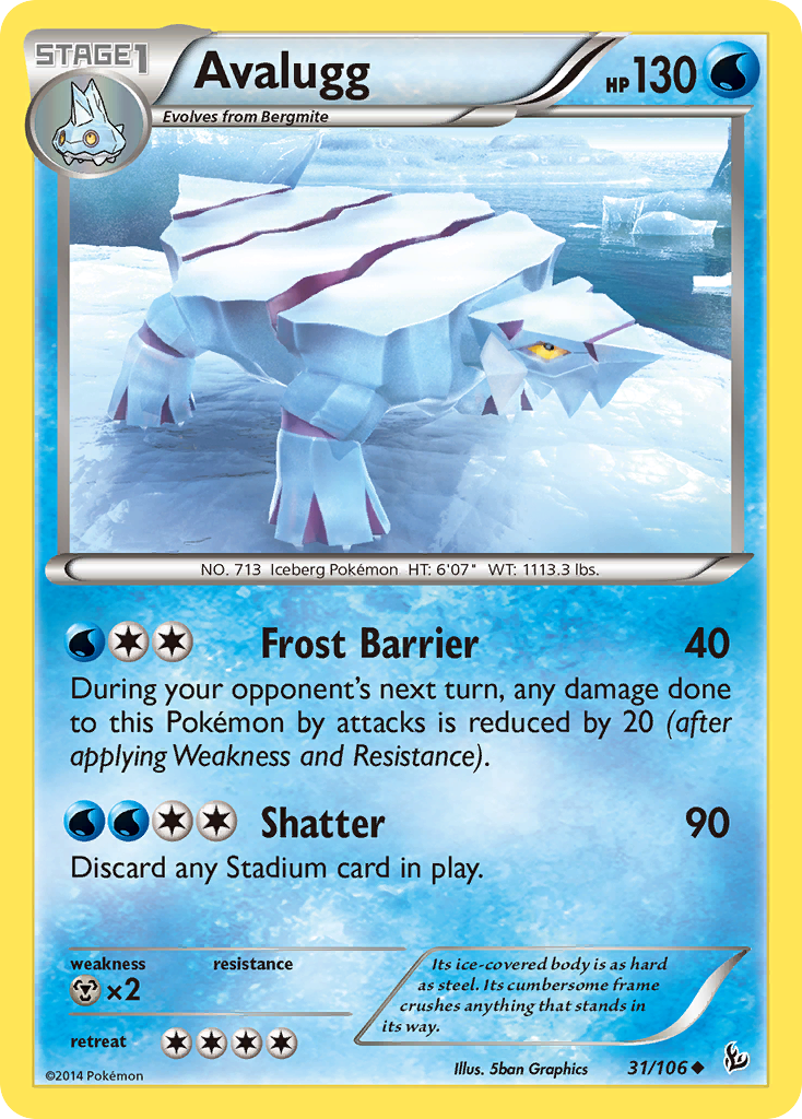 Avalugg (31/106) [XY: Flashfire] | Game Haven TX