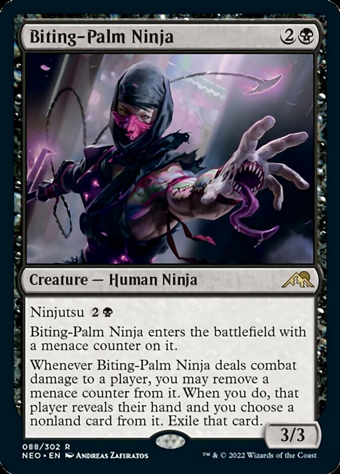 Biting-Palm Ninja [Kamigawa: Neon Dynasty] | Game Haven TX