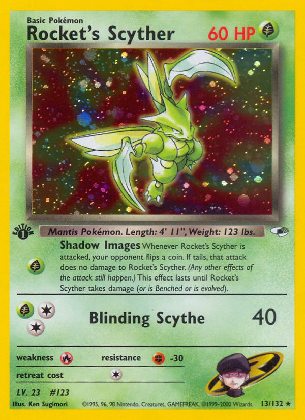 Rocket's Scyther (13/132) [Gym Heroes 1st Edition] | Game Haven TX