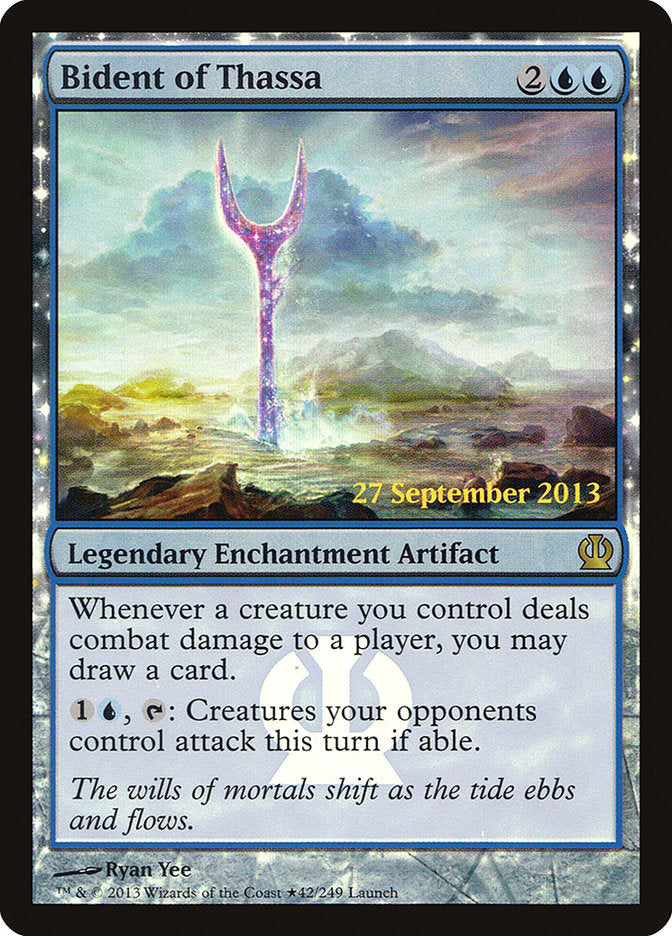 Bident of Thassa [Theros Promos] | Game Haven TX