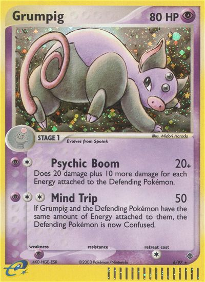 Grumpig (6/97) [EX: Dragon] | Game Haven TX