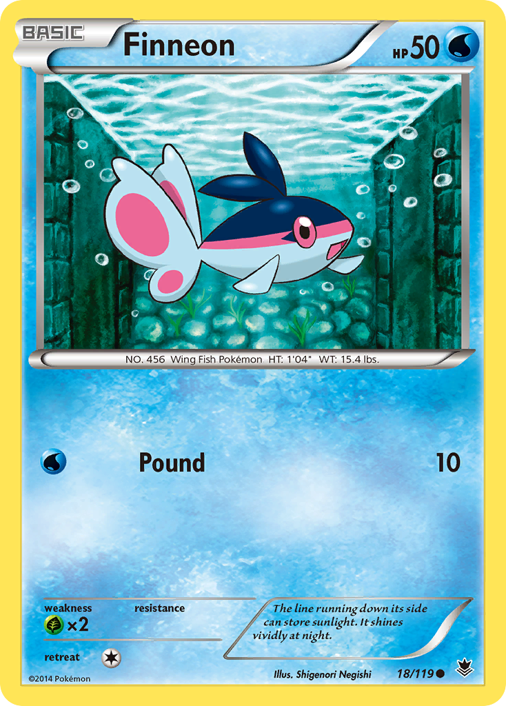 Finneon (18/119) [XY: Phantom Forces] | Game Haven TX