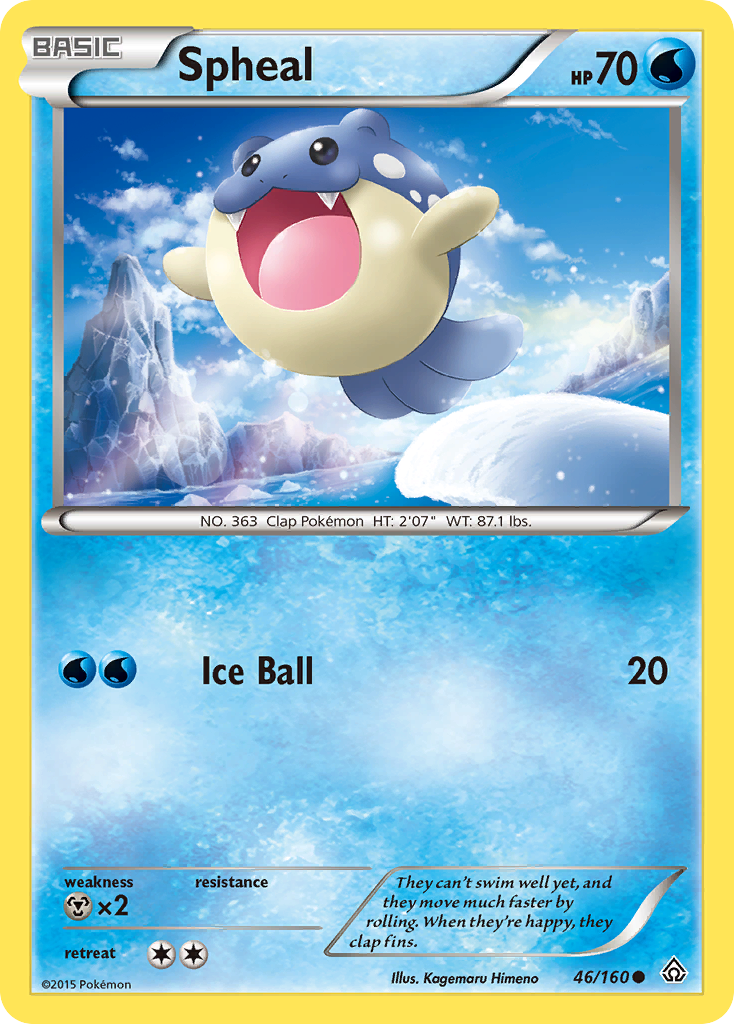 Spheal (46/160) [XY: Primal Clash] | Game Haven TX