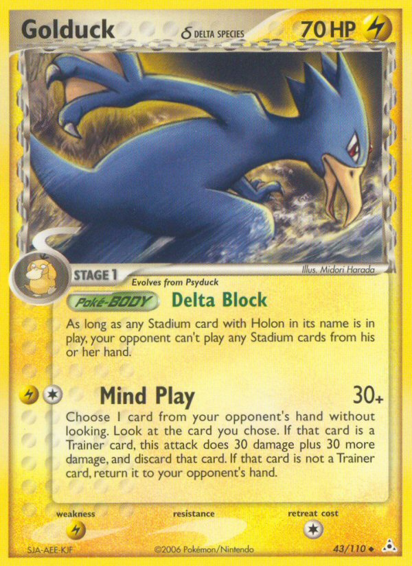 Golduck (43/110) (Delta Species) [EX: Holon Phantoms] | Game Haven TX