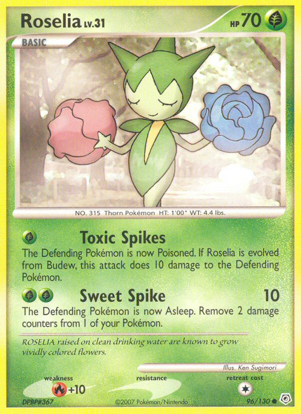 Roselia (96/130) [Diamond & Pearl: Base Set] | Game Haven TX