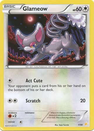 Glameow (1/30) [XY: Trainer Kit 3 - Pikachu Libre] | Game Haven TX