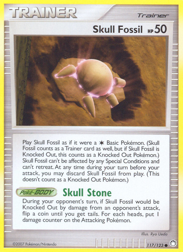 Skull Fossil (117/123) [Diamond & Pearl: Mysterious Treasures] | Game Haven TX