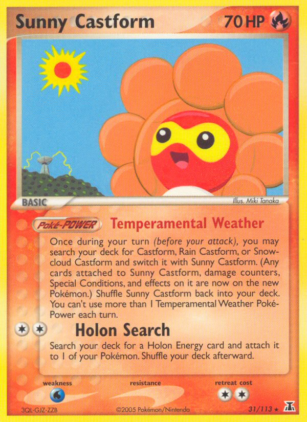 Sunny Castform (31/113) [EX: Delta Species] | Game Haven TX