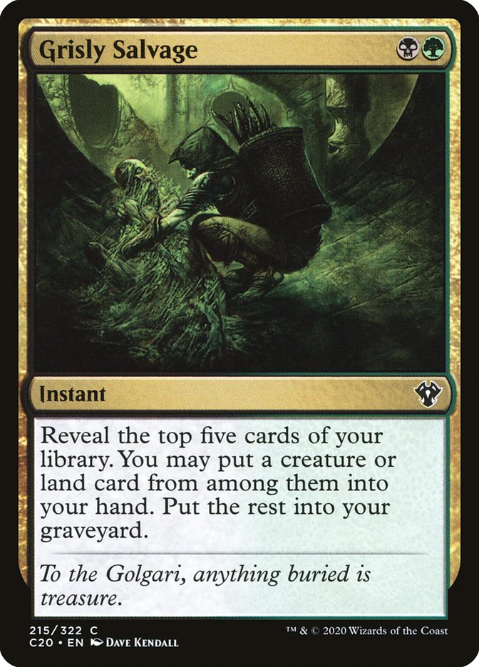 Grisly Salvage [Commander 2020] | Game Haven TX