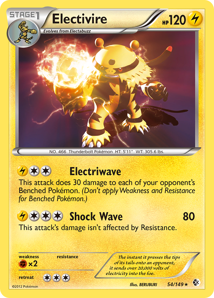Electivire (54/149) [Black & White: Boundaries Crossed] | Game Haven TX