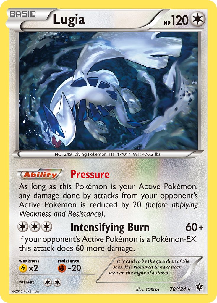 Lugia (78/124) (Theme Deck Exclusive) [XY: Fates Collide] | Game Haven TX