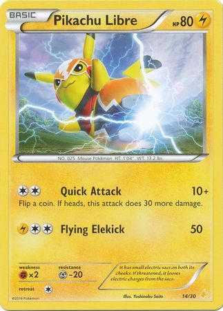 Pikachu Libre (14/30) [XY: Trainer Kit 3 - Pikachu Libre] | Game Haven TX