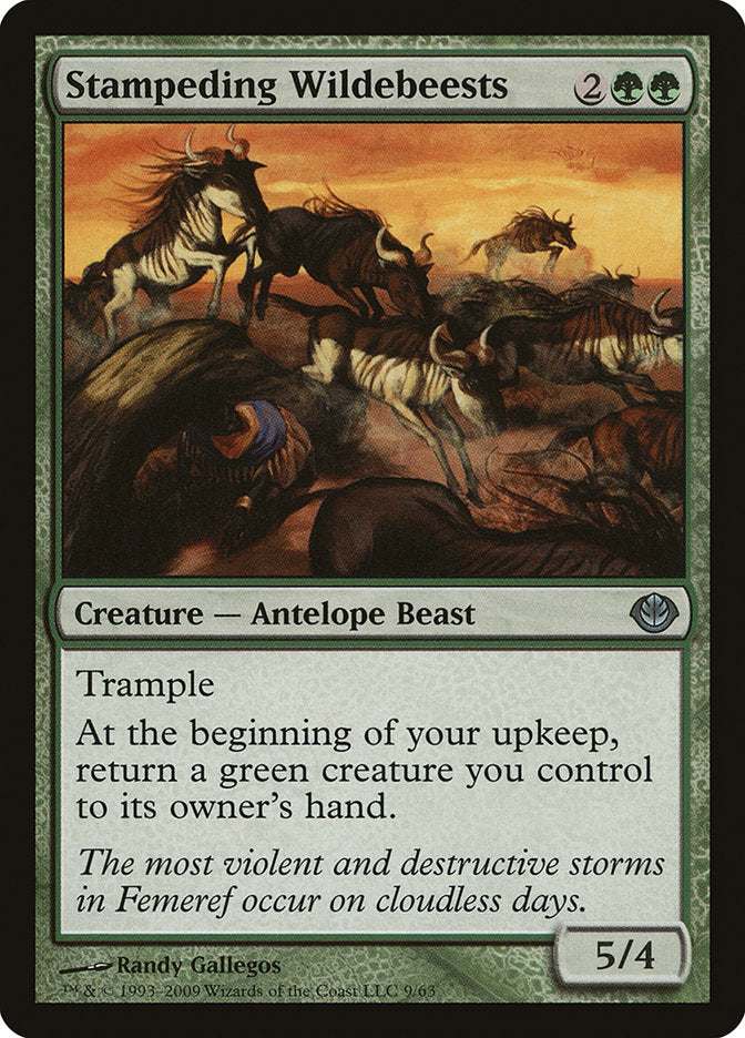 Stampeding Wildebeests [Duel Decks: Garruk vs. Liliana] | Game Haven TX