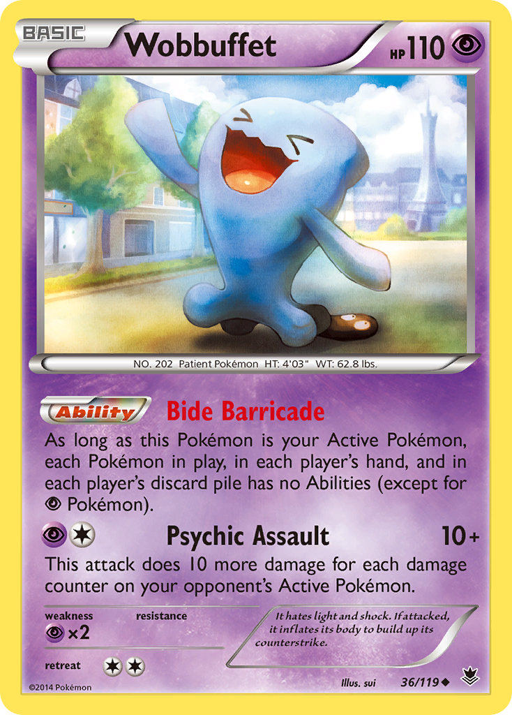 Wobbuffet (36/119) [XY: Phantom Forces] | Game Haven TX