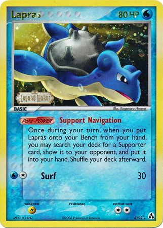 Lapras (8/92) (Stamped) [EX: Legend Maker] | Game Haven TX
