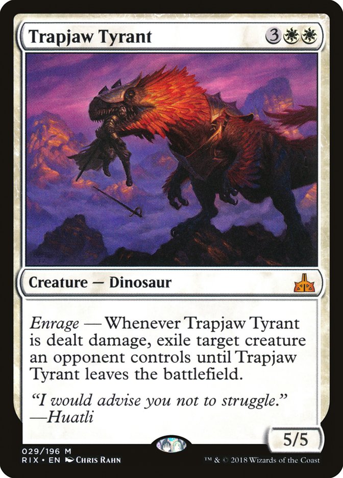 Trapjaw Tyrant [Rivals of Ixalan] | Game Haven TX