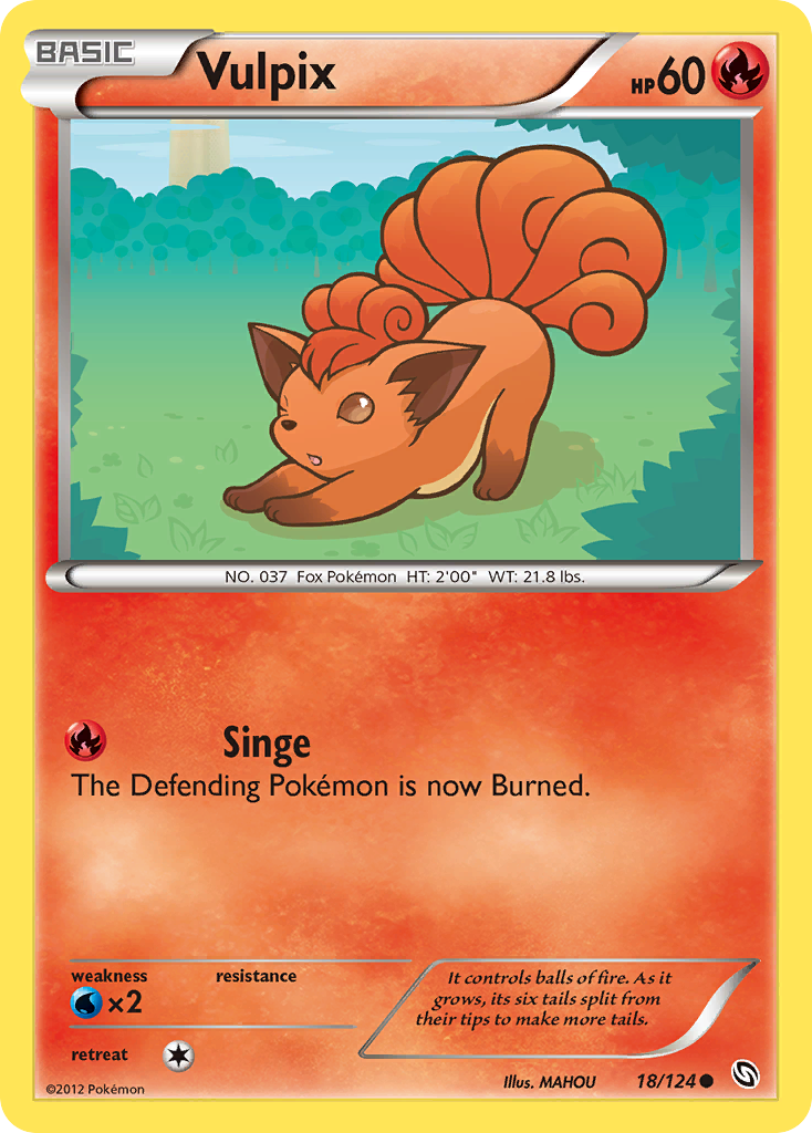 Vulpix (18/124) [Black & White: Dragons Exalted] | Game Haven TX