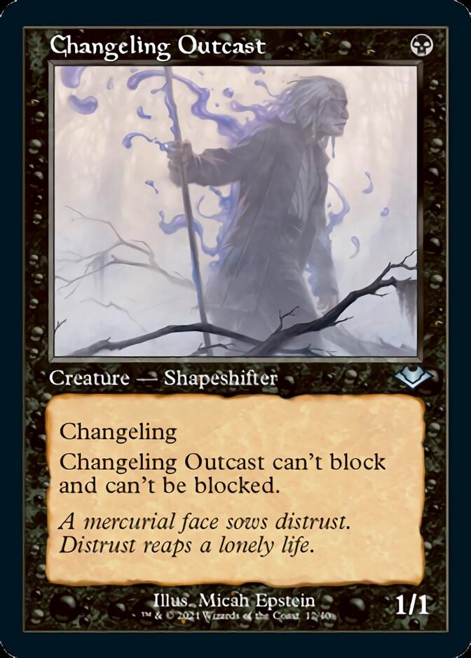 Changeling Outcast (Retro Etched Foil) [Modern Horizons 2] | Game Haven TX