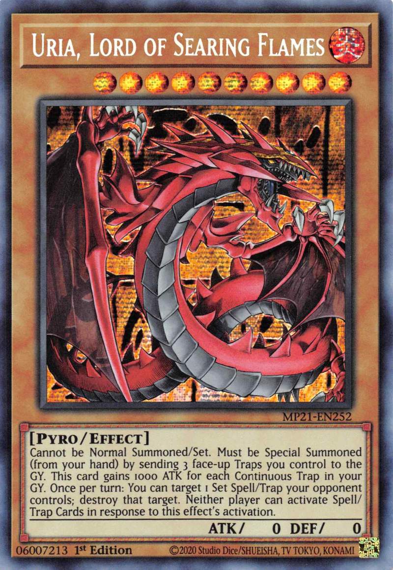 Uria, Lord of Searing Flames [MP21-EN252] Prismatic Secret Rare | Game Haven TX