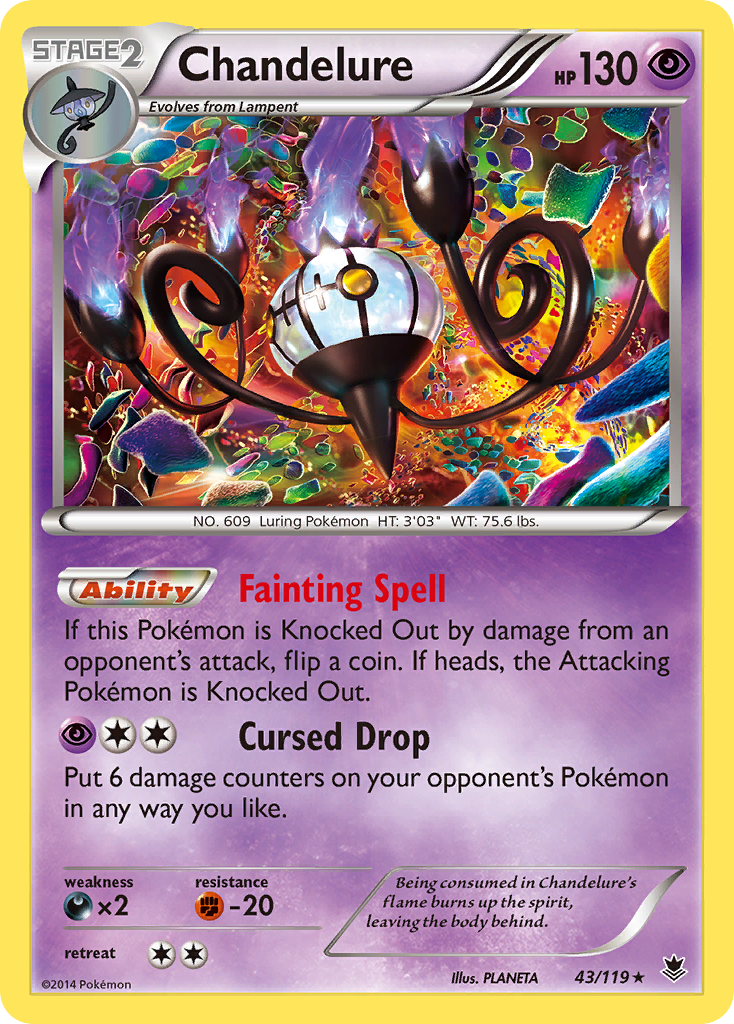 Chandelure (43/119) [XY: Phantom Forces] | Game Haven TX