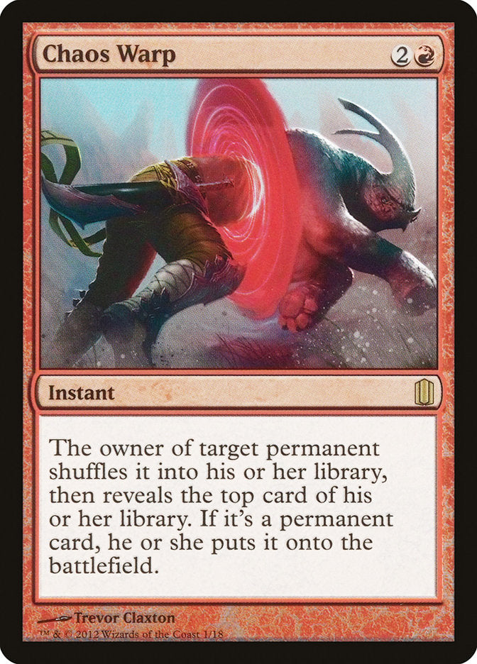 Chaos Warp [Commander's Arsenal] | Game Haven TX