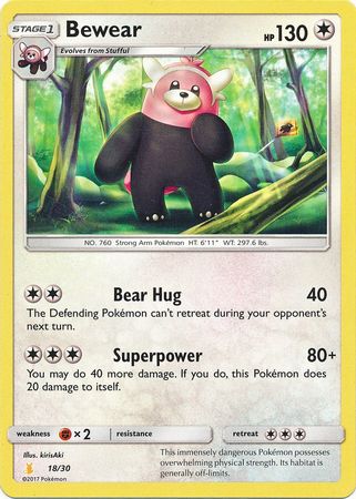 Bewear (18/30) [Sun & Moon: Trainer Kit - Alolan Raichu] | Game Haven TX