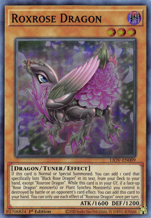 Roxrose Dragon [LIOV-EN009] Super Rare | Game Haven TX