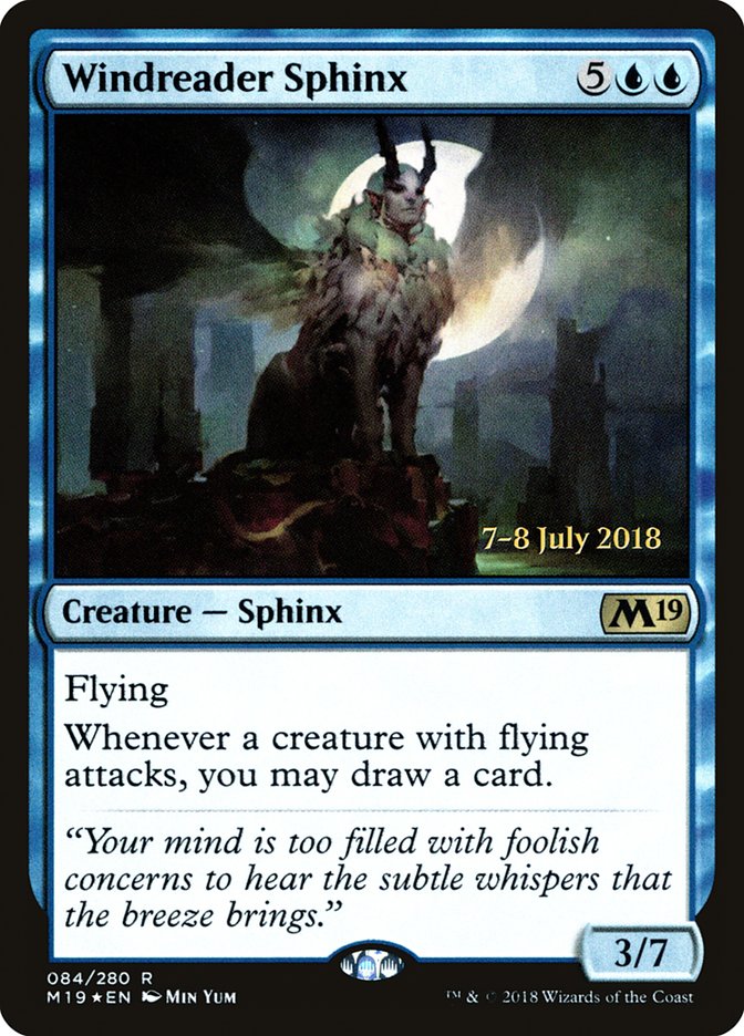 Windreader Sphinx [Core Set 2019 Promos] | Game Haven TX