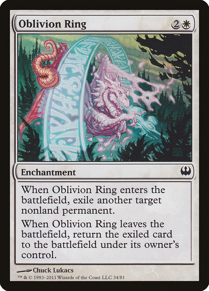 Oblivion Ring [Duel Decks: Knights vs. Dragons] | Game Haven TX