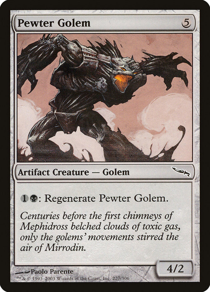 Pewter Golem [Mirrodin] | Game Haven TX