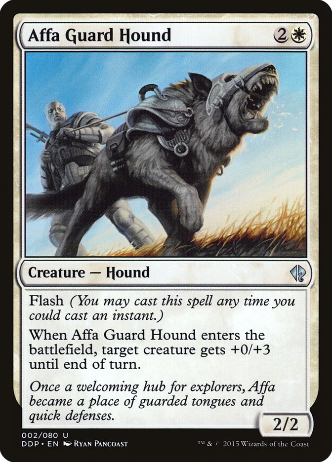 Affa Guard Hound [Duel Decks: Zendikar vs. Eldrazi] | Game Haven TX