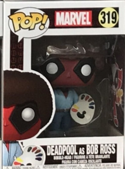 POP Vinyl Figure -Deadpool as Bob Ross #319 | Game Haven TX