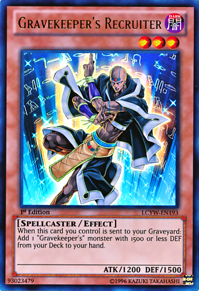 Gravekeeper's Recruiter [LCYW-EN193] Ultra Rare | Game Haven TX