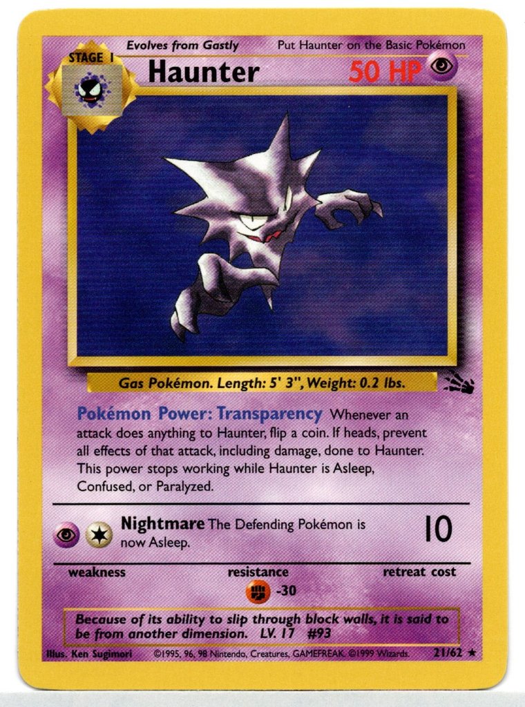 Haunter (21/62) [Fossil Unlimited] | Game Haven TX