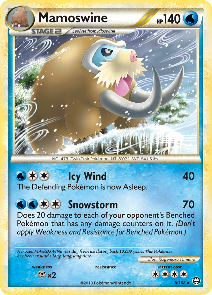 Mamoswine (5/102) [HeartGold & SoulSilver: Triumphant] | Game Haven TX