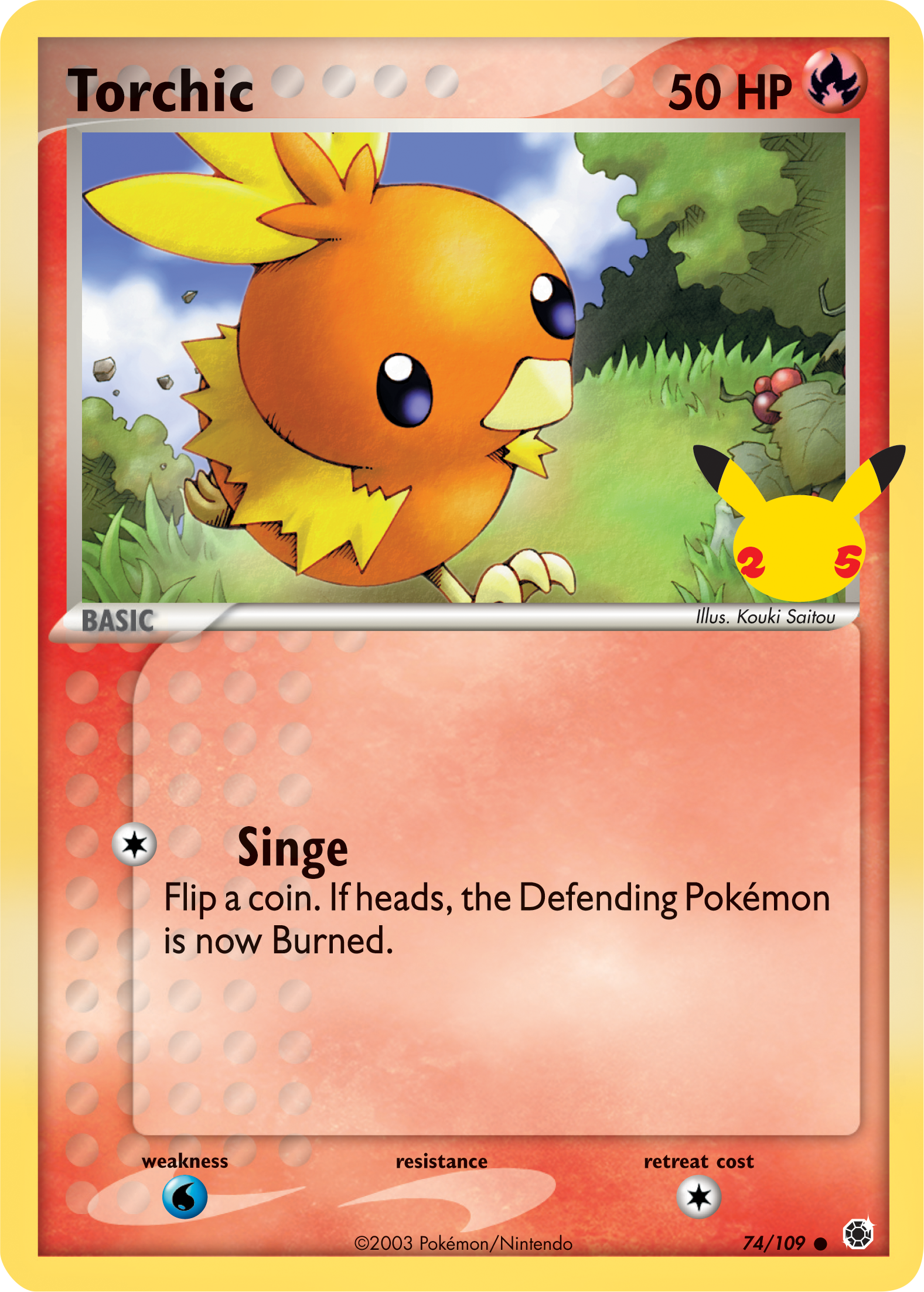 Torchic (74/109) (Jumbo Card) [First Partner Pack] | Game Haven TX