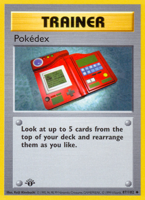 Pokedex (87/102) (Shadowless) [Base Set 1st Edition] | Game Haven TX