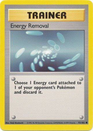 Energy Removal (92/102) [Base Set Unlimited] | Game Haven TX