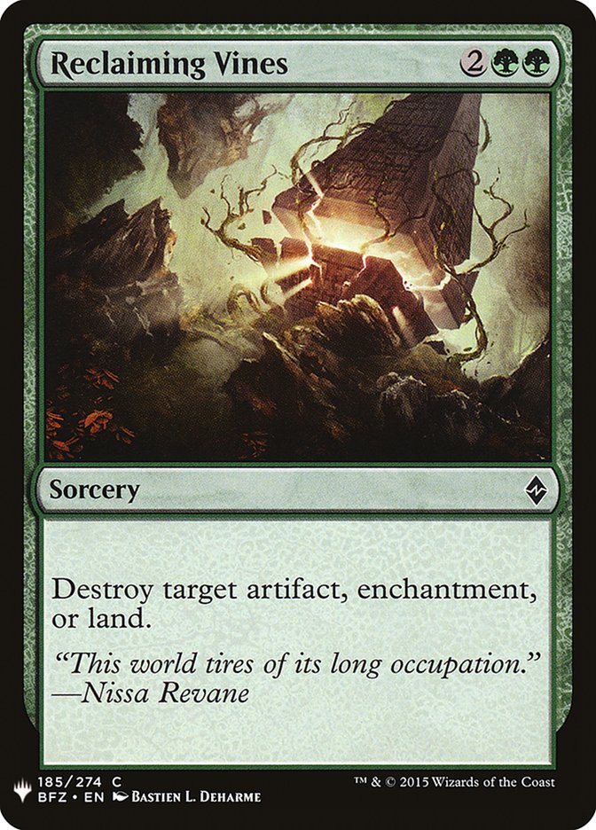 Reclaiming Vines [Mystery Booster] | Game Haven TX