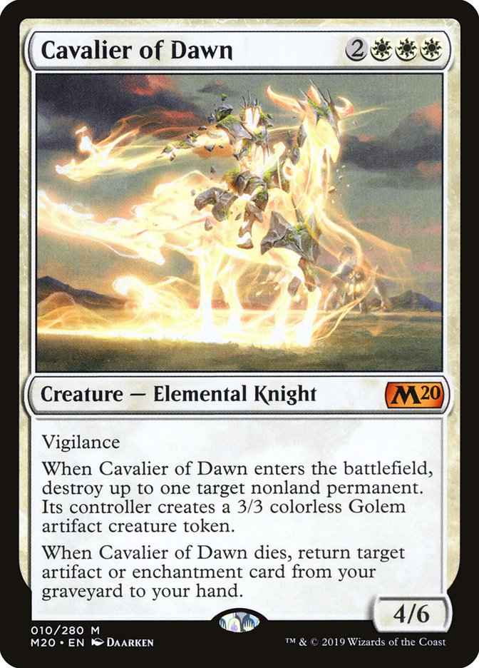 Cavalier of Dawn [Core Set 2020] | Game Haven TX