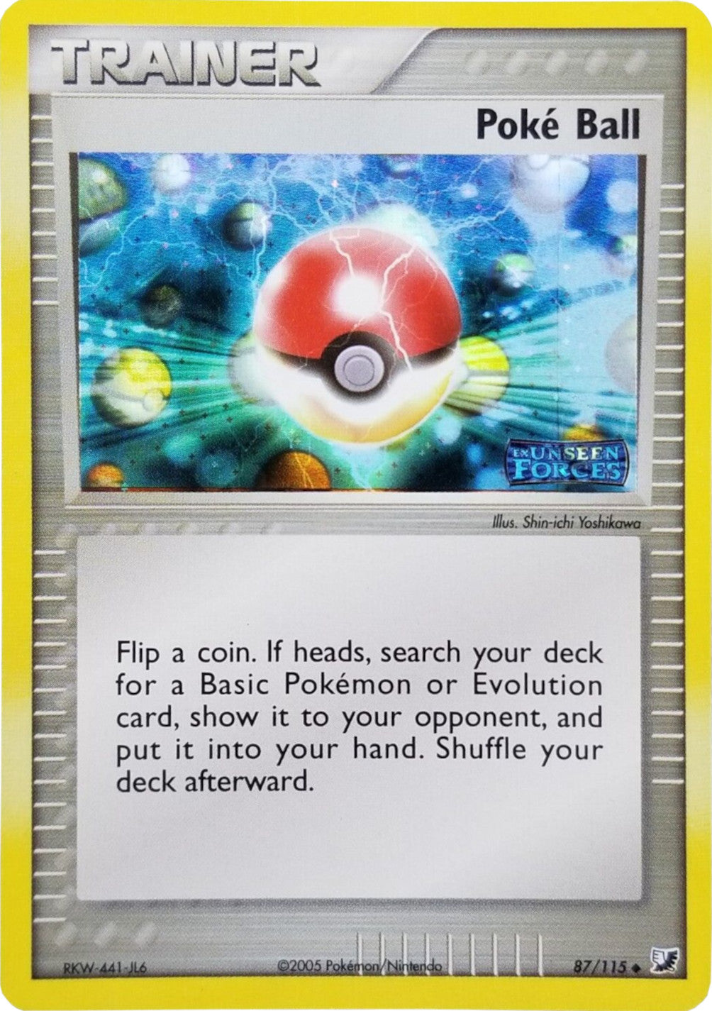 Poke Ball (87/115) (Stamped) [EX: Unseen Forces] | Game Haven TX