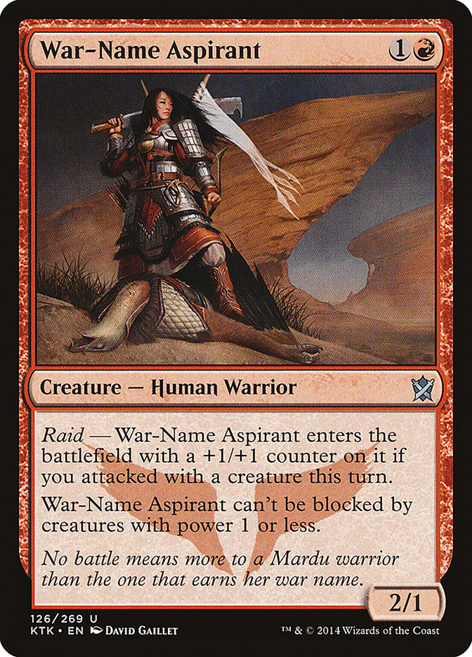 War-Name Aspirant [Khans of Tarkir] | Game Haven TX