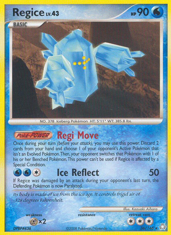 Regice (36/146) [Diamond & Pearl: Legends Awakened] | Game Haven TX