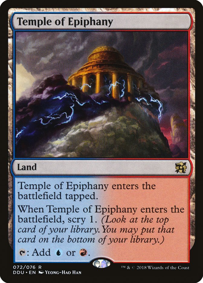 Temple of Epiphany [Duel Decks: Elves vs. Inventors] | Game Haven TX