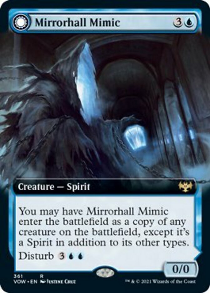 Mirrorhall Mimic // Ghastly Mimicry (Extended) [Innistrad: Crimson Vow] | Game Haven TX