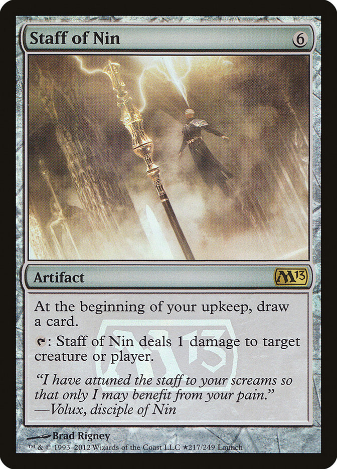 Staff of Nin [Magic 2013 Promos] | Game Haven TX