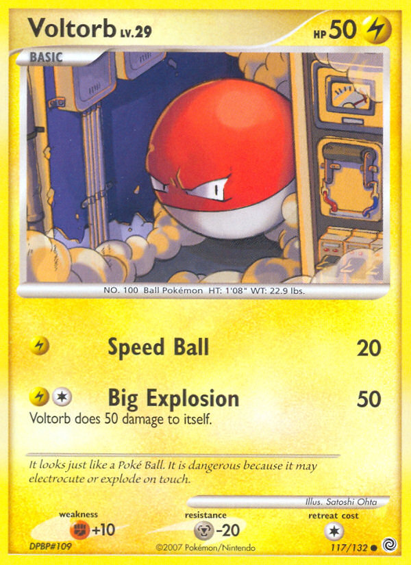 Voltorb (117/132) [Diamond & Pearl: Secret Wonders] | Game Haven TX