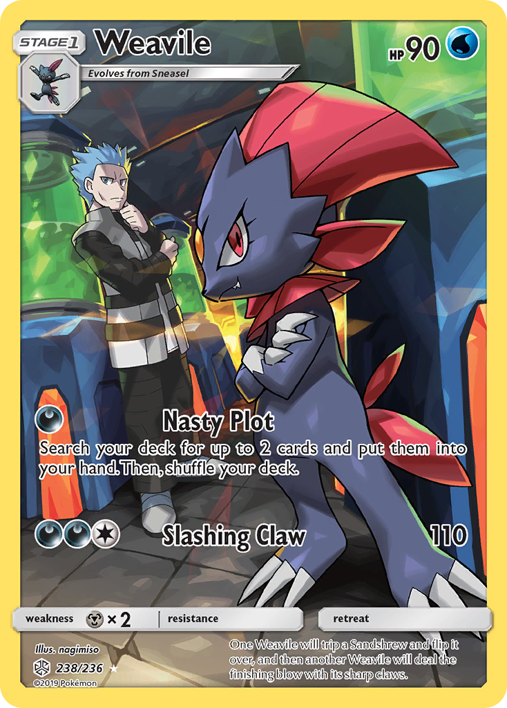 Weavile (238/236) [Sun & Moon: Cosmic Eclipse] | Game Haven TX