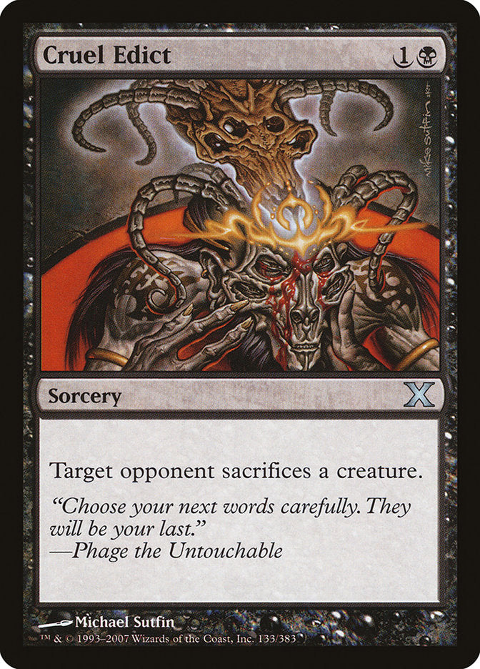 Cruel Edict [Tenth Edition] | Game Haven TX
