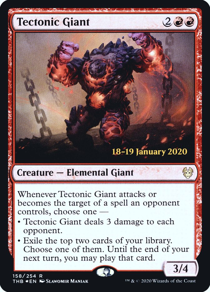 Tectonic Giant [Theros Beyond Death Promos] | Game Haven TX